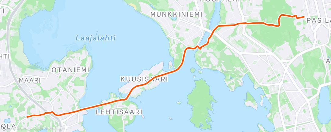 Map of the activity, Morning Gravel Ride