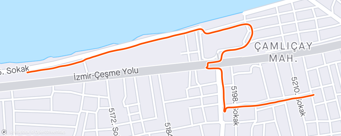Map of the activity, Road Bike