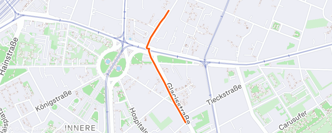 Map of the activity, Spaziergang am Nachmittag