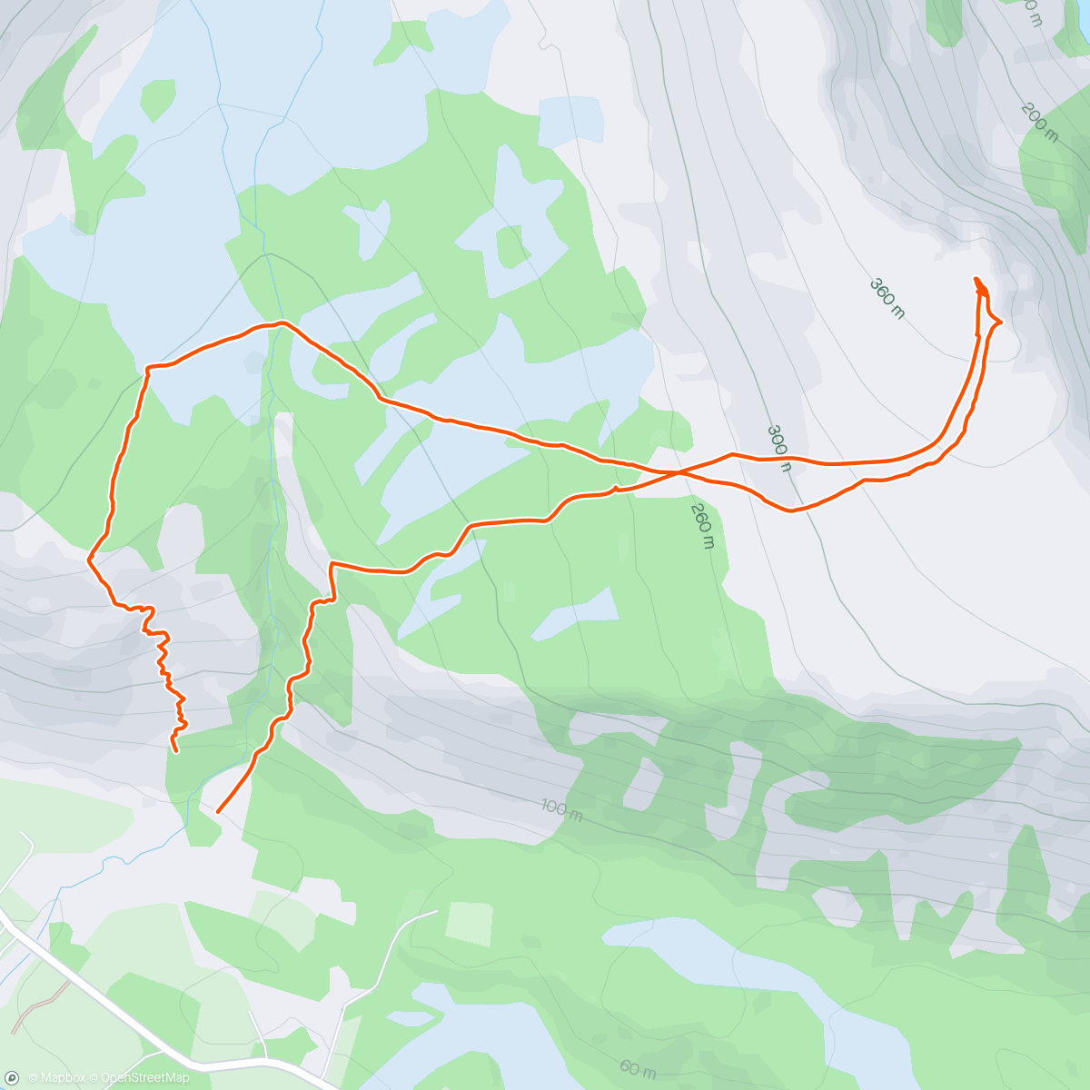 Map of the activity, Topptur til Småtinden - Andøya