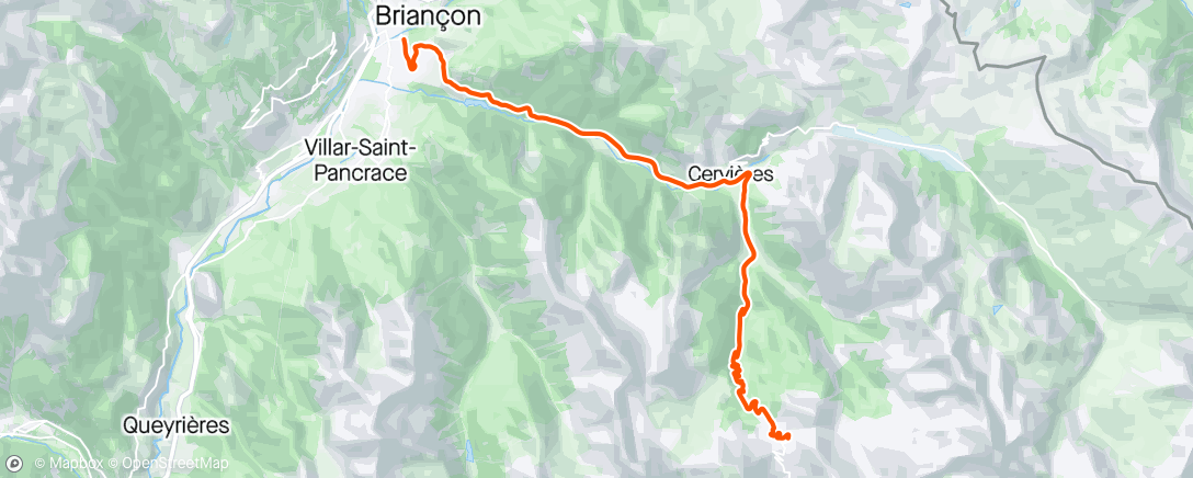 Карта физической активности (ROUVY - Col d'Izoard)