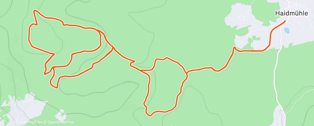 Map of the activity, Zwischen Nebel und Sonne