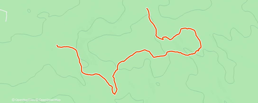 Map of the activity, Morning Trail Run