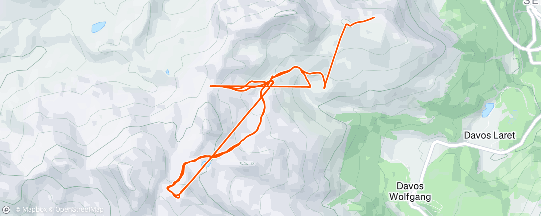 Map of the activity, Morning Alpine Ski