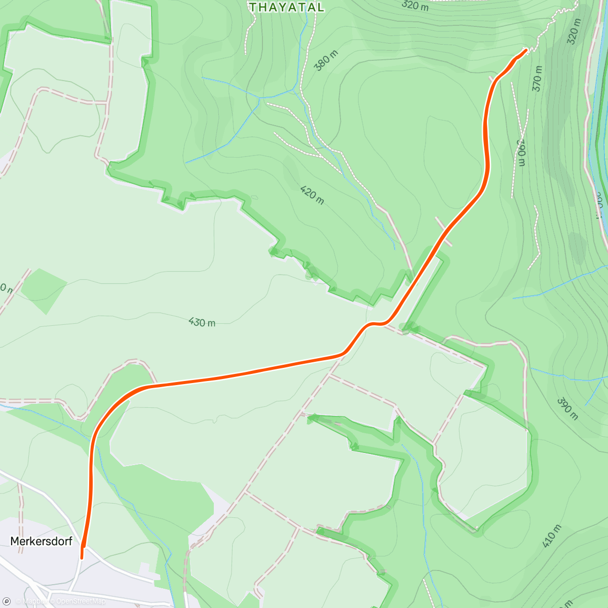 Map of the activity, Merkersdorf