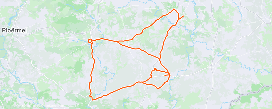 Map of the activity, Morning Ride