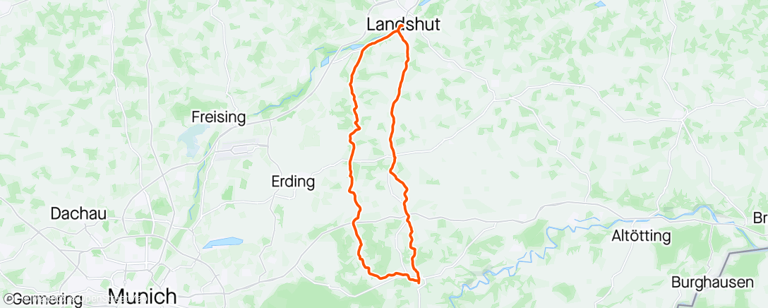 Map of the activity, Chatique ride
