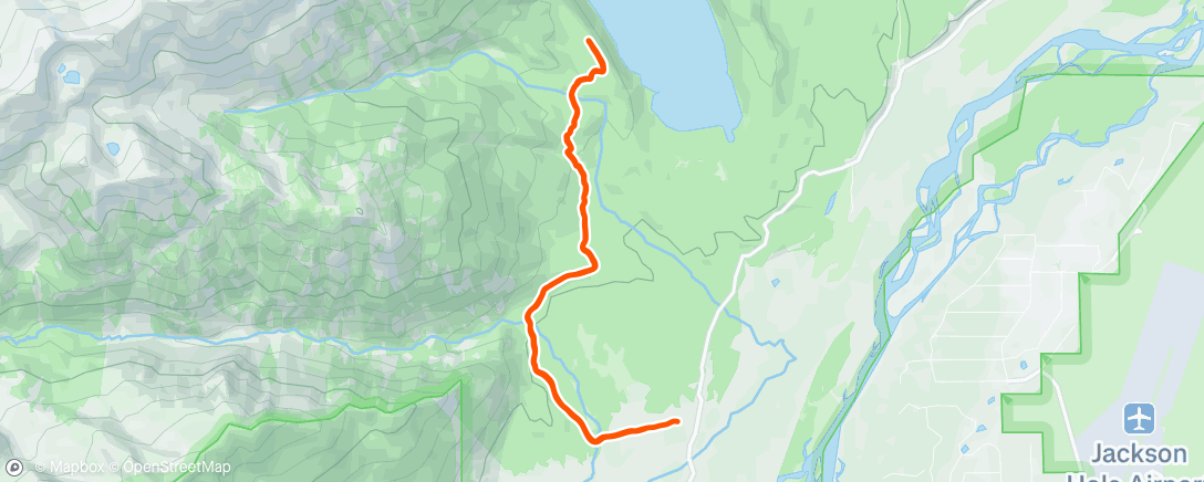 Map of the activity, Lunch Trail Run