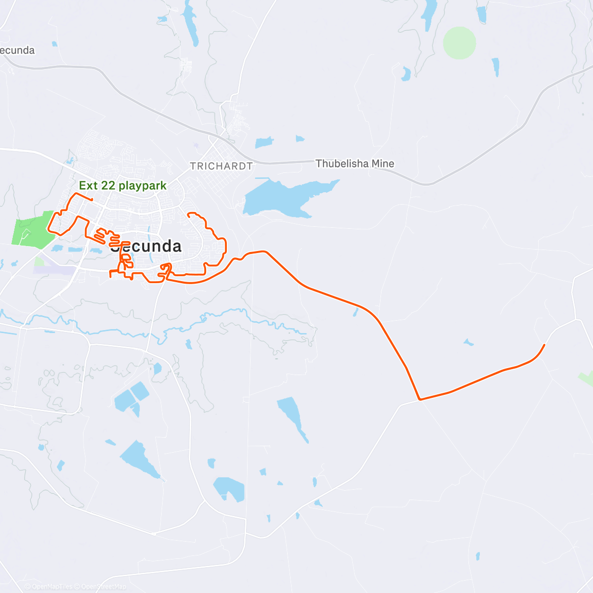 Карта физической активности (Morning Ride)