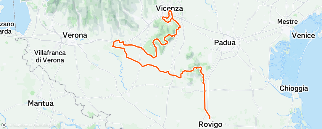 Map of the activity, Fietsen