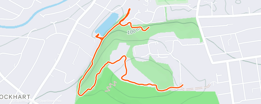 Map of the activity, Afternoon Walk