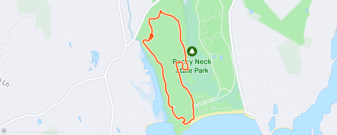 Map of the activity, ☁️ Afternoon Trail Run