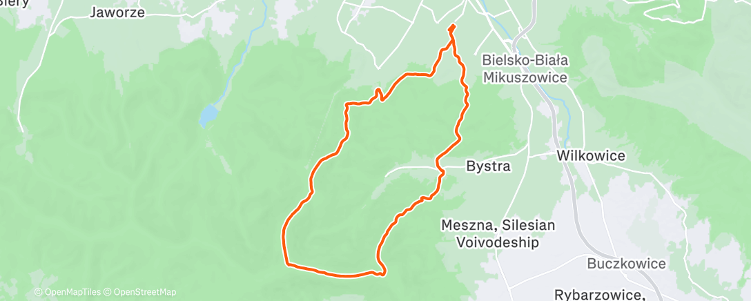 Map of the activity, Long run with TIOW