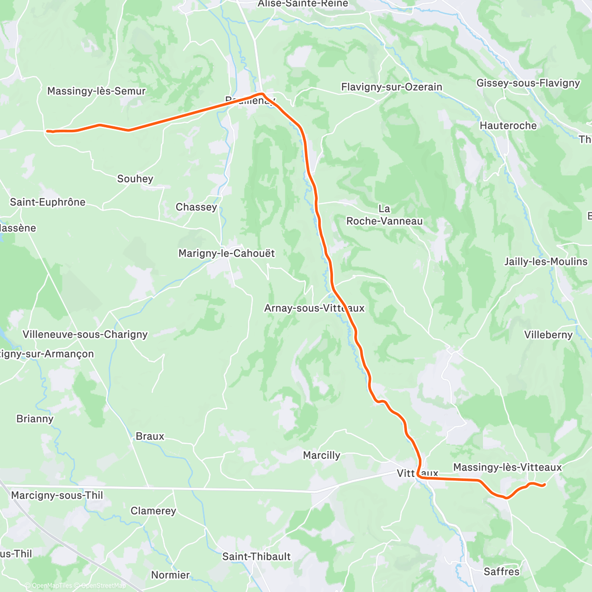 Map of the activity, ROUVY - Rolling Thunder | Serious FTP Builder