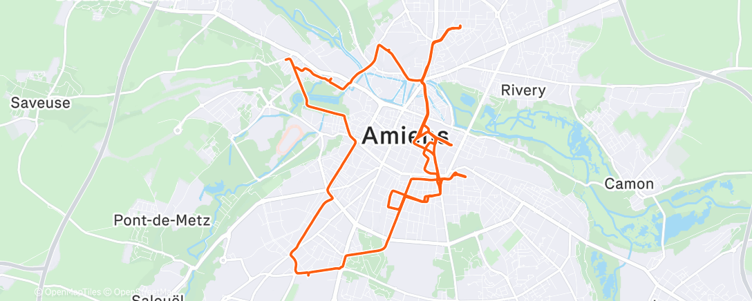 Map of the activity, Morning Ride