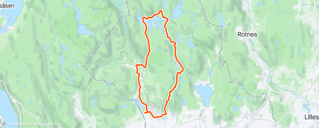 Karte der Aktivität „Lunch Mountain Bike Ride”