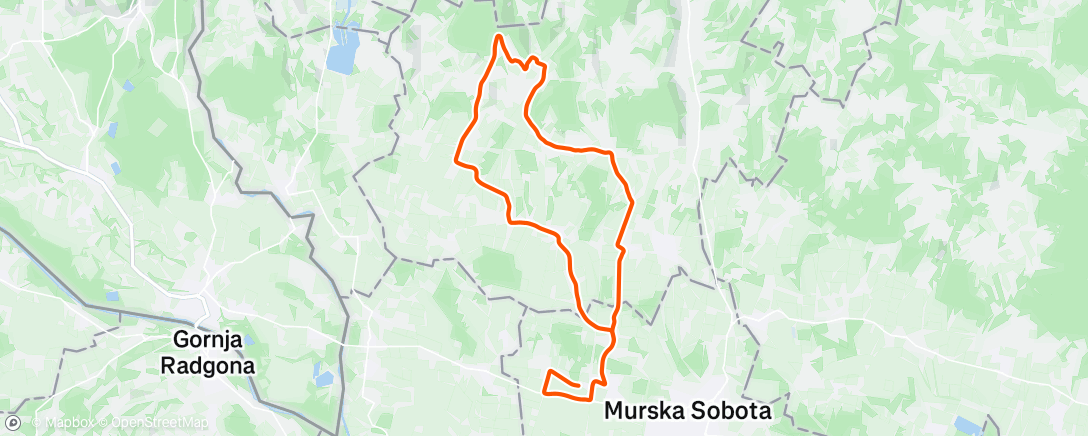 Map of the activity, Ride