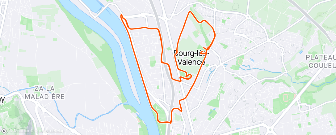 Map of the activity, Semi de bourg les valence