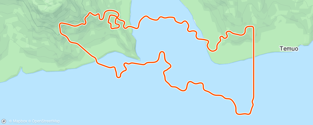 Map of the activity, Zwift - Race: Stage 5: Fresh Outta 24 - Coastal Crown Loop (B) on Coastal Crown Loop in Watopia