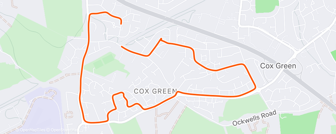 Map of the activity, Evening Walk