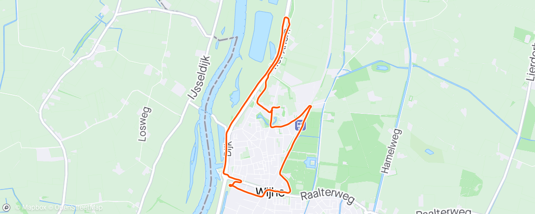 Map of the activity, #32 maratontemp + interval