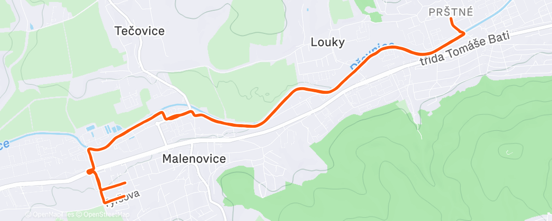 Map of the activity, R2-2x4km/3:40/mk1km-V2