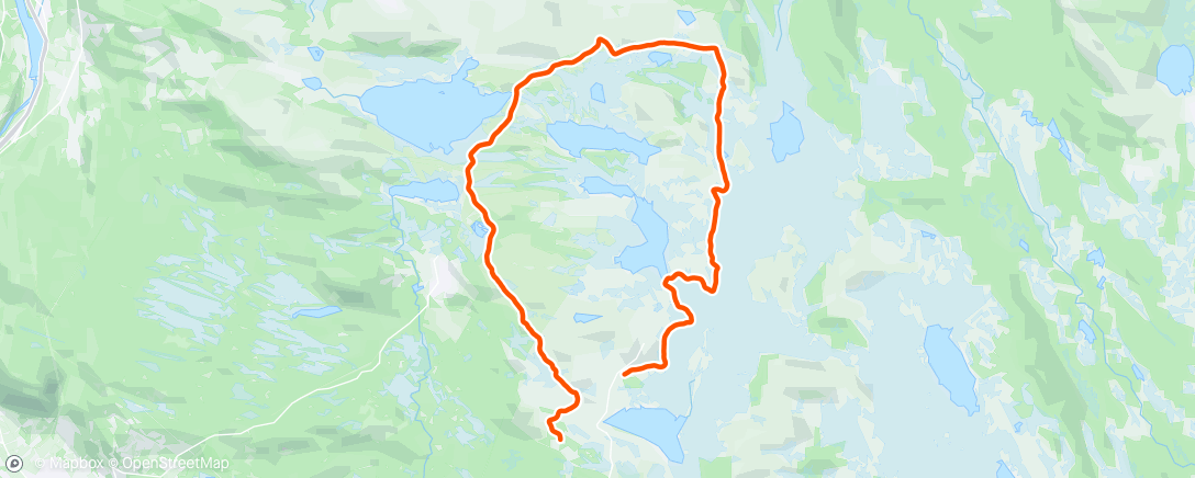 Map of the activity, Night Nordic Ski