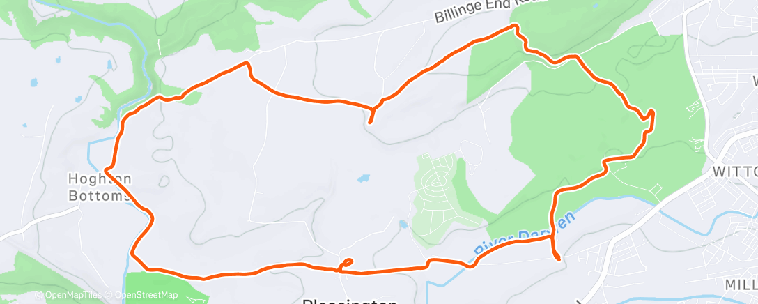 Map of the activity, Lunch Walk