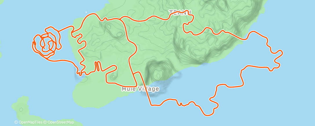 Map of the activity, Zwift - First Flash of Fast on Spiral into the Volcano in Watopia