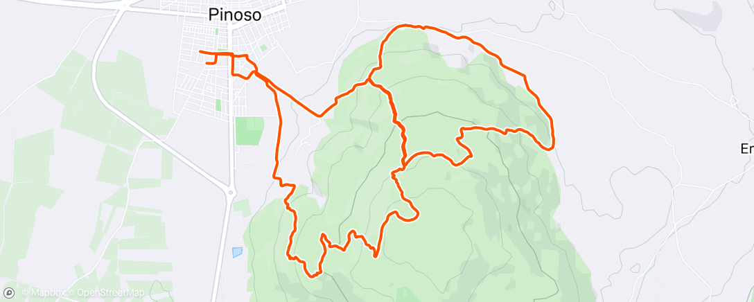 Mapa de la actividad (Bicicleta de montaña vespertina)