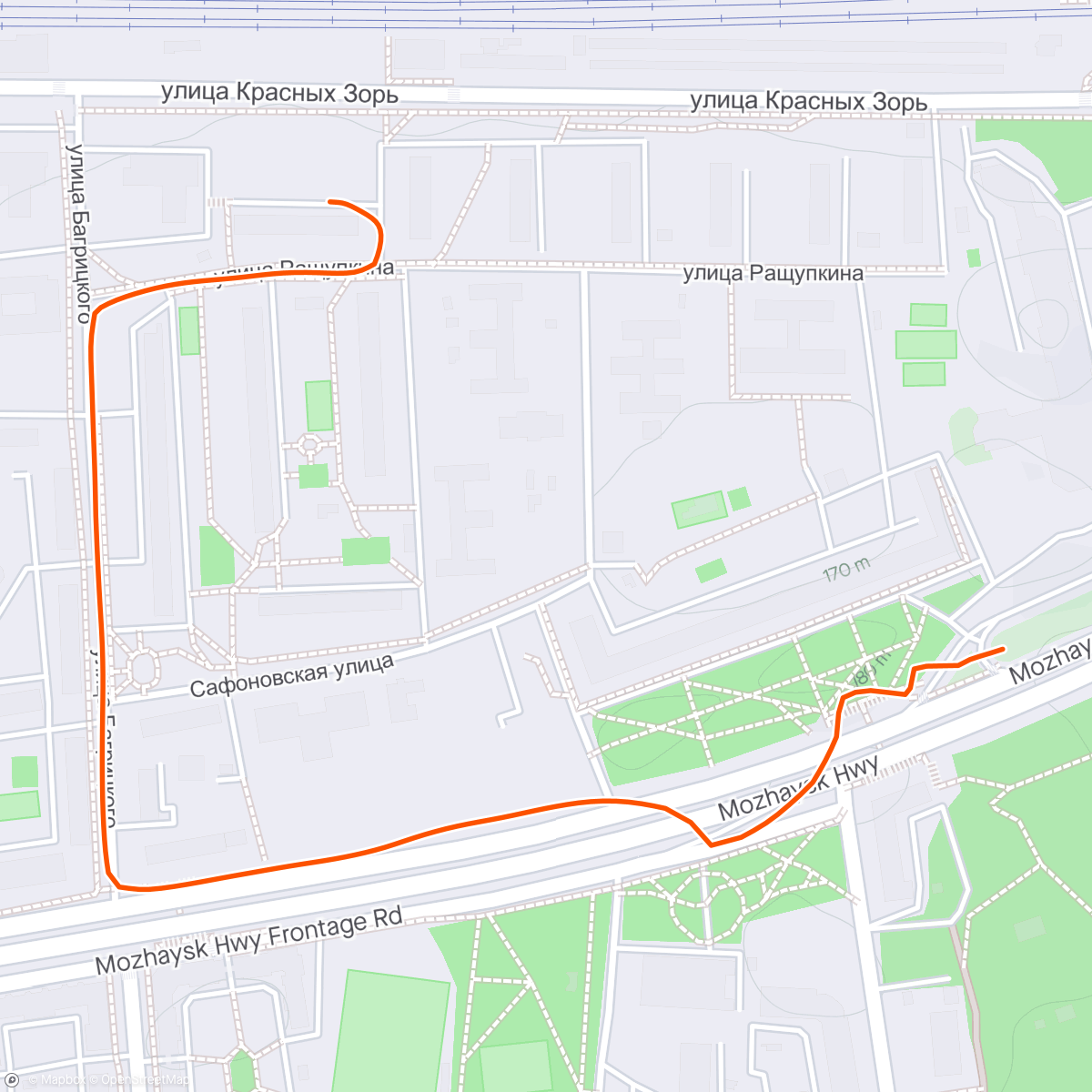 Map of the activity, office home 15k ride - 27min