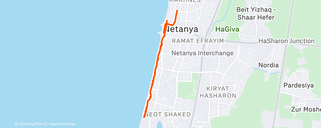 Mapa de la actividad (Morning Run)