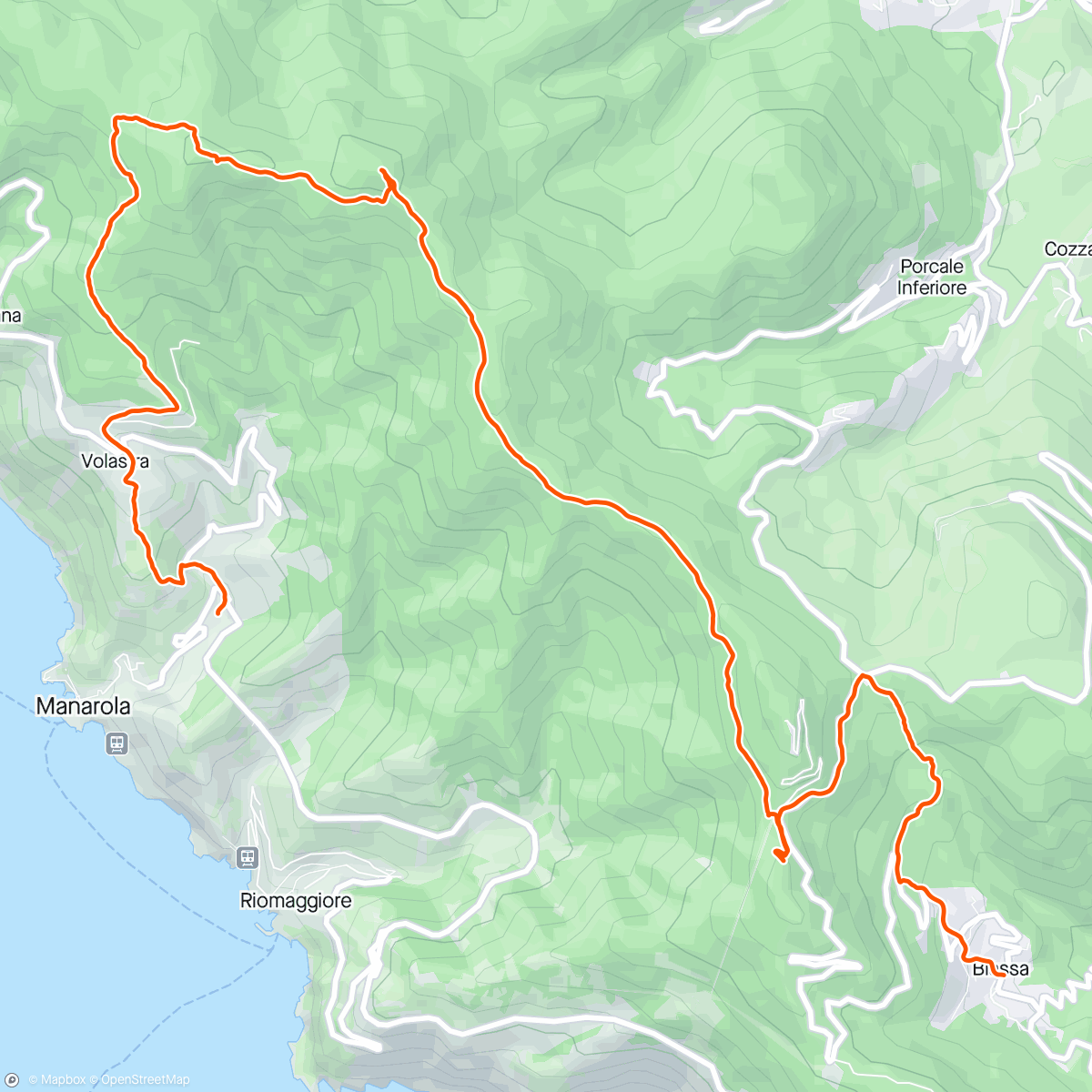 Map of the activity, Manarola - Biassa 💪🔝😍