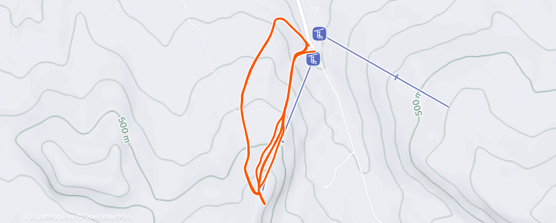 Mapa de la actividad (“Touring intensity”)