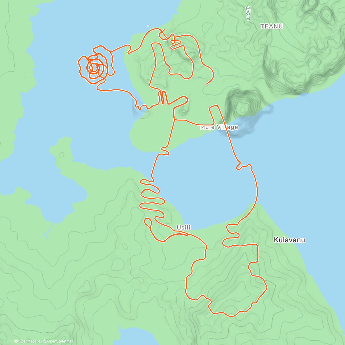 Map of the activity, Zwift - Group Ride: Bikealicious Climbalicious (E) on Three Sisters in Watopia