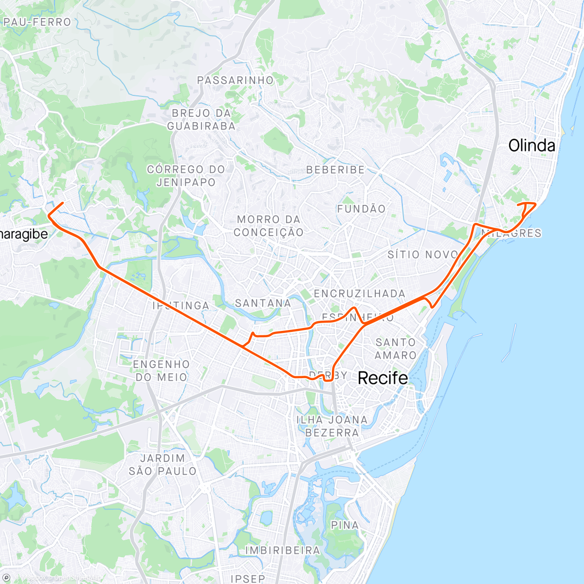 Map of the activity, Alto da Sé