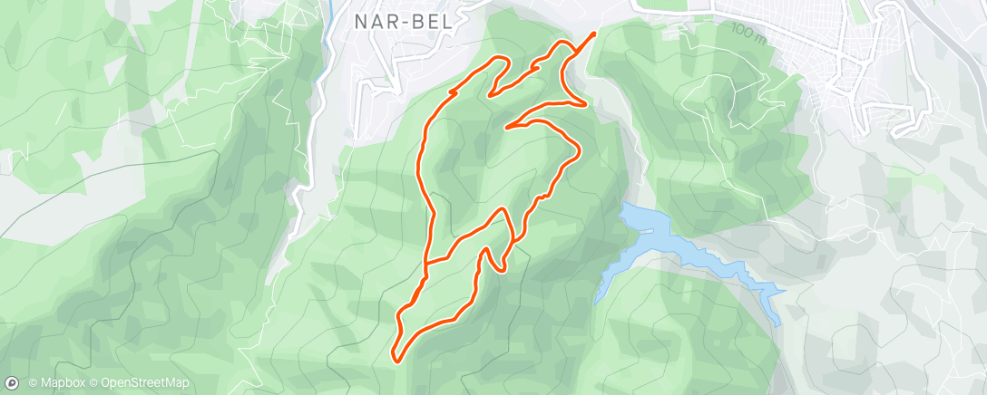 Map of the activity, Behzattepe Zirve - Dragon Rotası - Balçova Terapi Ormanı