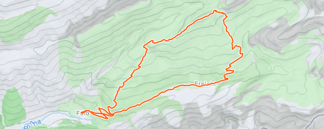 Map of the activity, Gandhorn - Holzerspitz