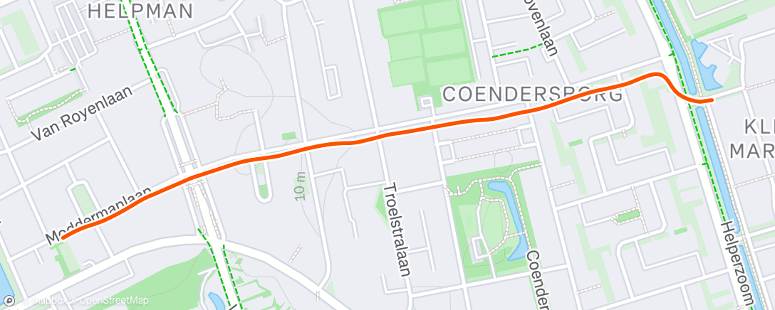 Map of the activity, Ochtendwandeling