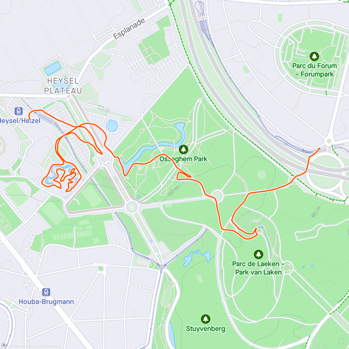 Map of the activity, ATOMIUM