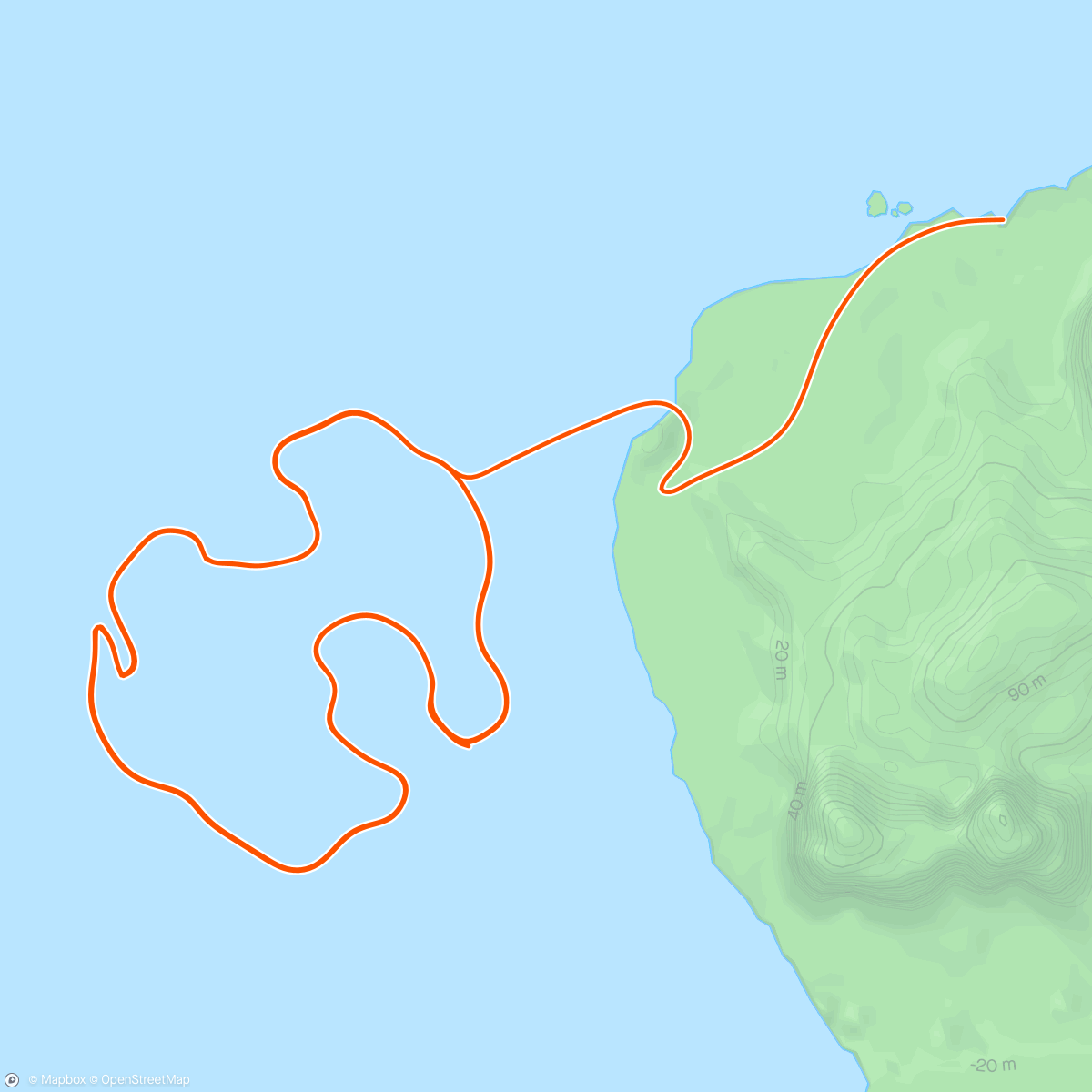 Map of the activity, Zwift - Race: Zwift Crit Racing Club - Volcano Circuit CCW (C) on Volcano Circuit CCW in Watopia