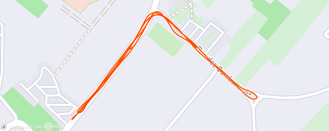 Map of the activity, Evening Run