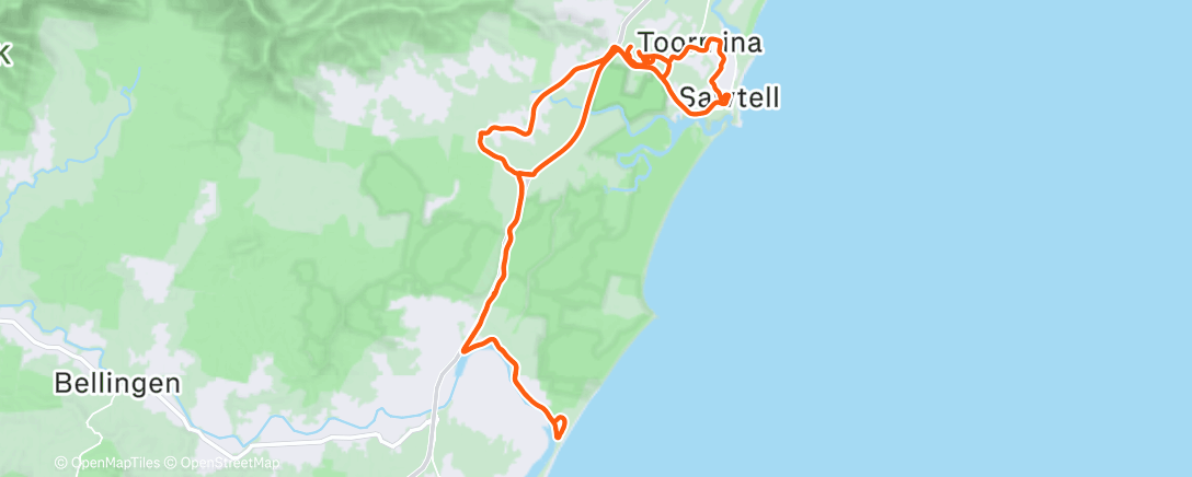 Map of the activity, Morning Ride