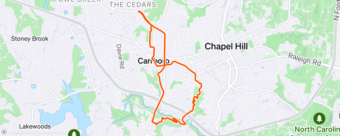 Mappa dell'attività Morning Run