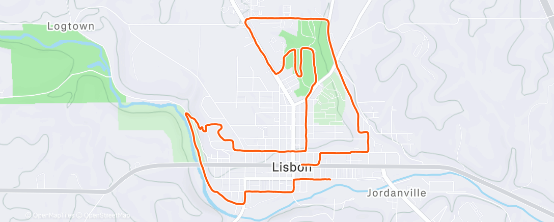 Карта физической активности (Lunch Run with Heaver)