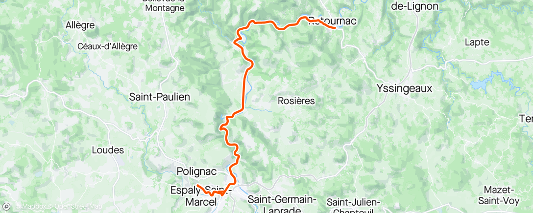 Map of the activity, Sortie vélo 💨💨 🥶🥶
