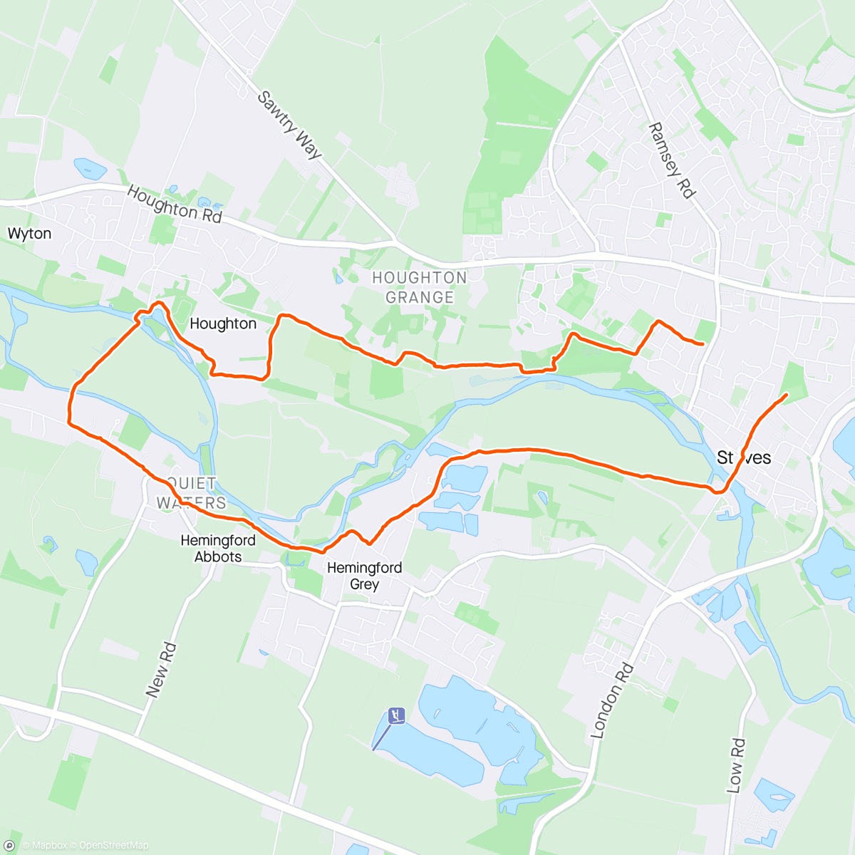 Mapa da atividade, First exercise for 2 weeks after hurting my back. Felt ok. Fingers crossed I will be able to run 5k summer series on Thursday.