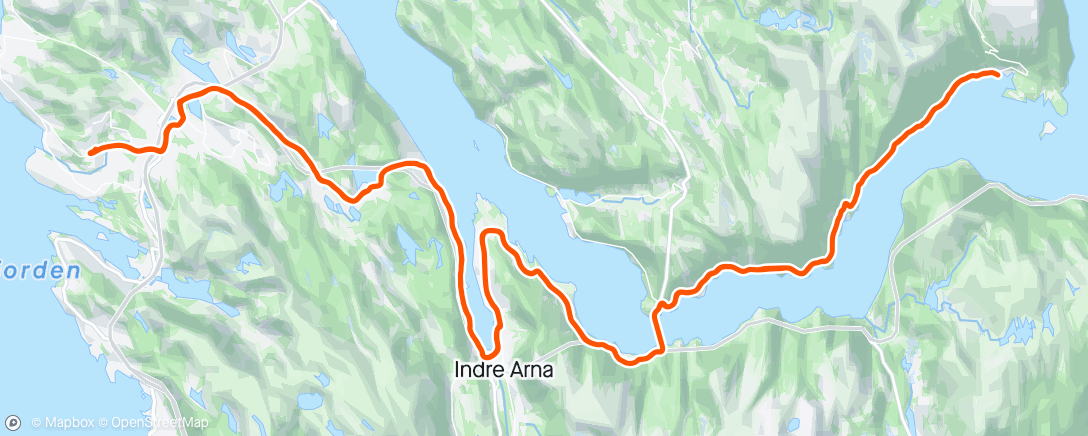 Карта физической активности (Trilletur til Bruvik)