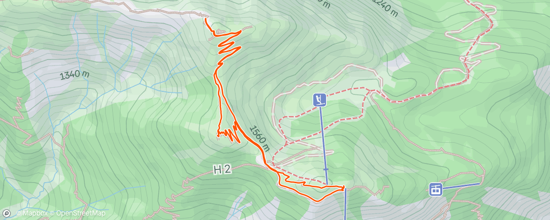 Map of the activity, Herzogstand Kletterei