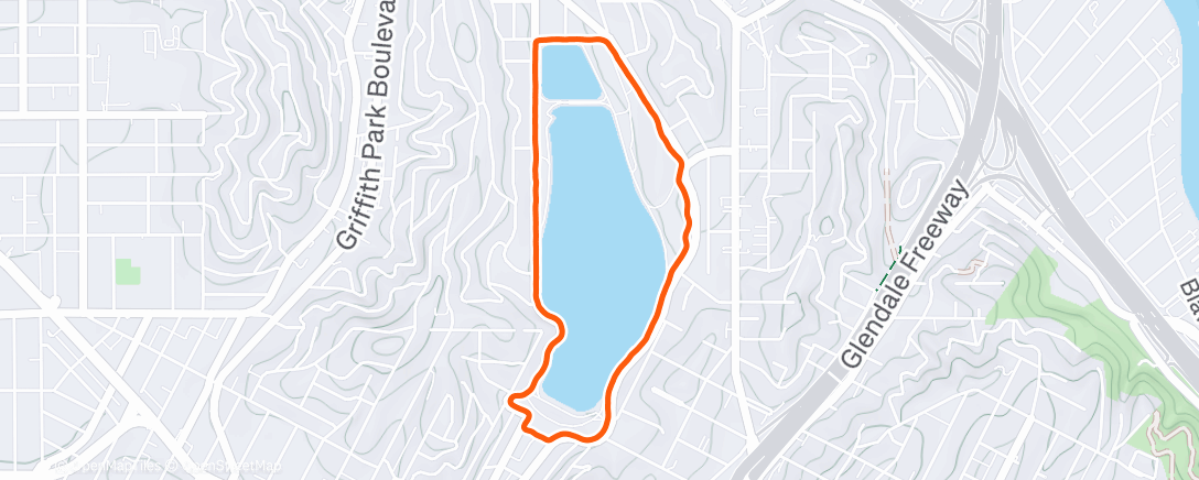 Map of the activity, Lunch Run